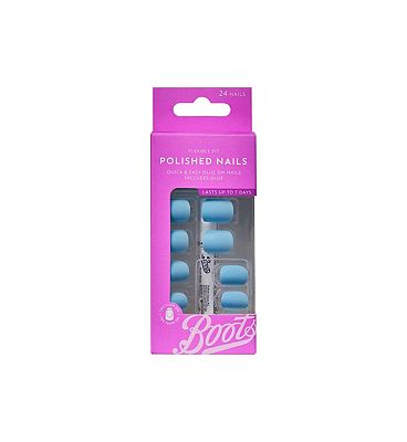 Boots Polished Nails - Blue Atlantic