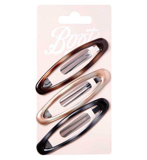Boots Oval Clips Print 3 pk