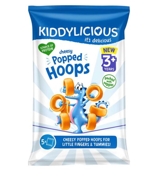 Kiddylicious Cheesy Popped Hoops 5x10g