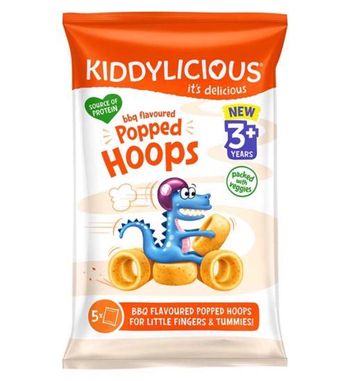 Kiddylicious BBQ Popped Hoops 5x10g