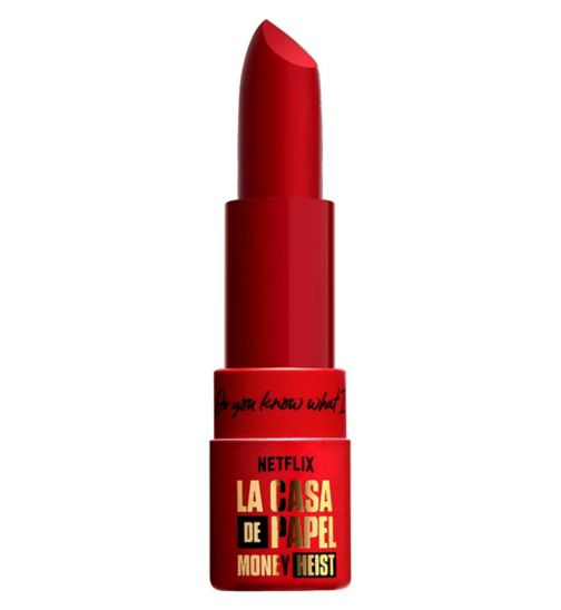 NYX Professional Makeup x Netflix Money Heist Limited Edition Rebel Red Matte Lipstick