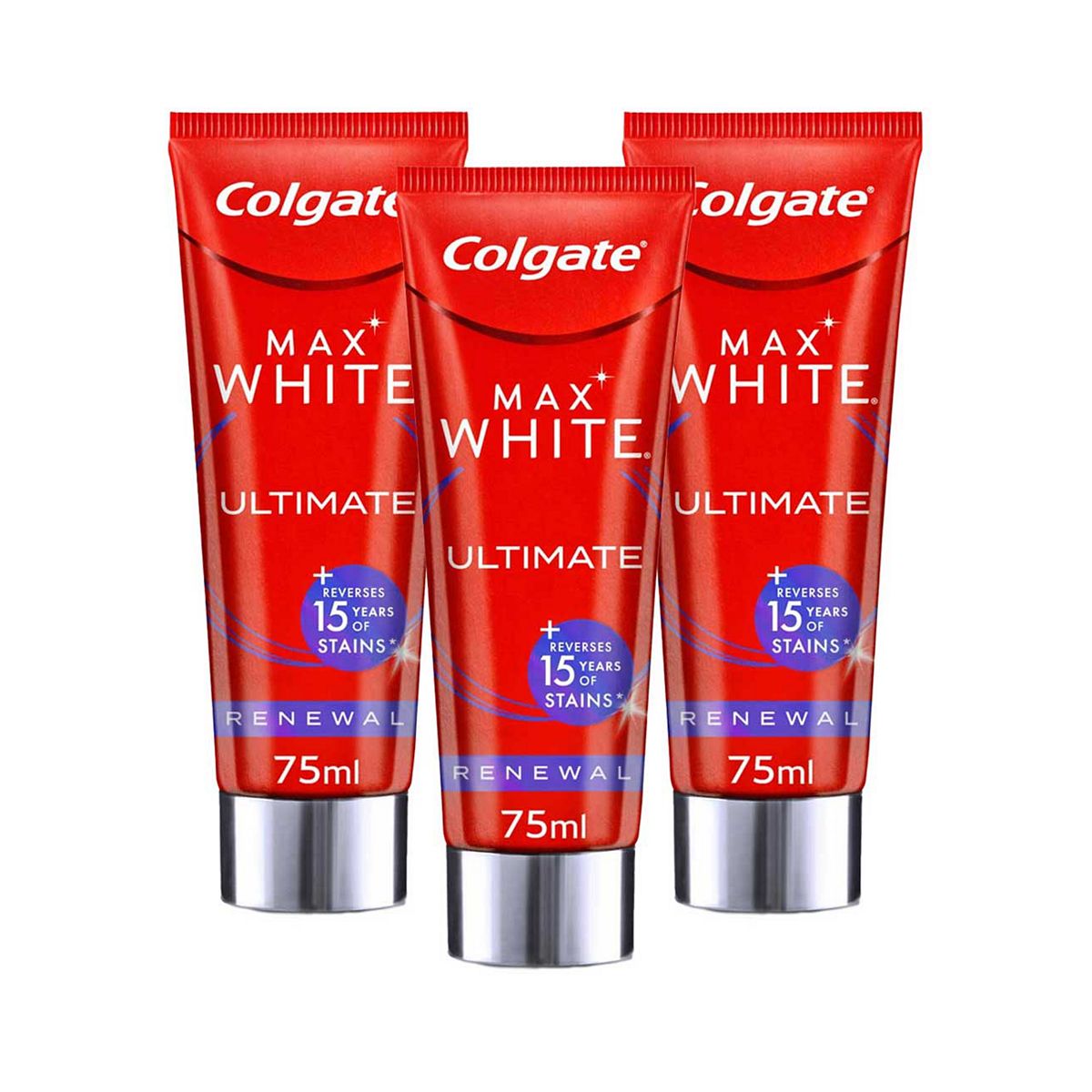 Colgate Max White Ultimate Renewal Whitening Toothpaste 75Ml X 3 ...