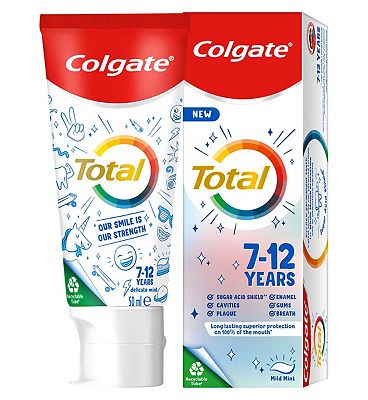 Colgate Total Kids 7-12 Years Mild Mint Toothpaste 50ml