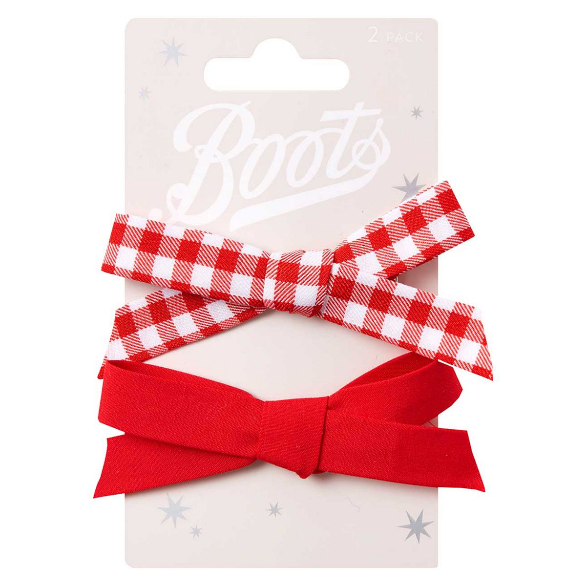   Kids Red And White Gingham Bow Clip Multicolor