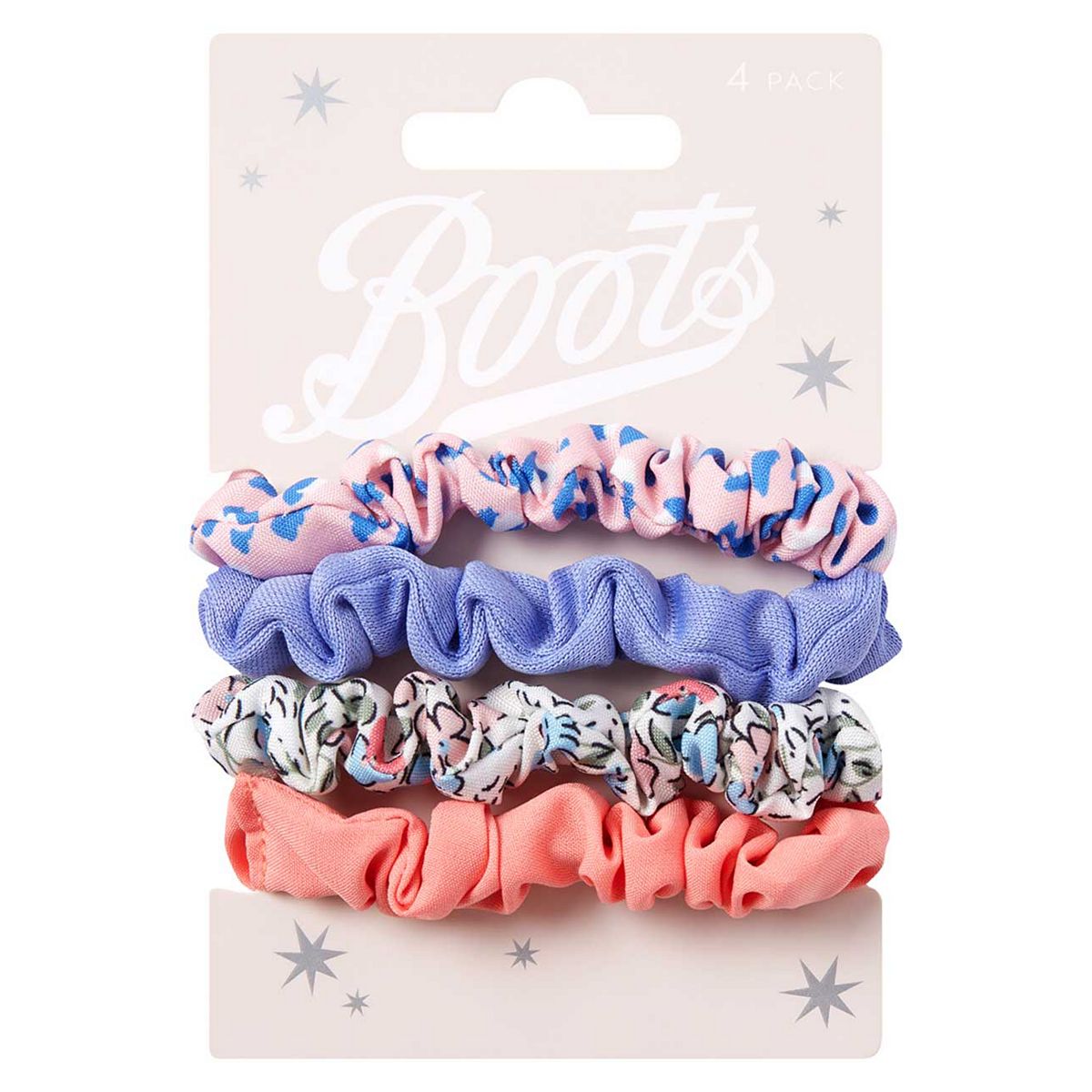 Boots Kids Leopard Print Scrunchies 4Pk