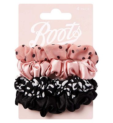 Boots Leopard Print Scrunchies 4pk