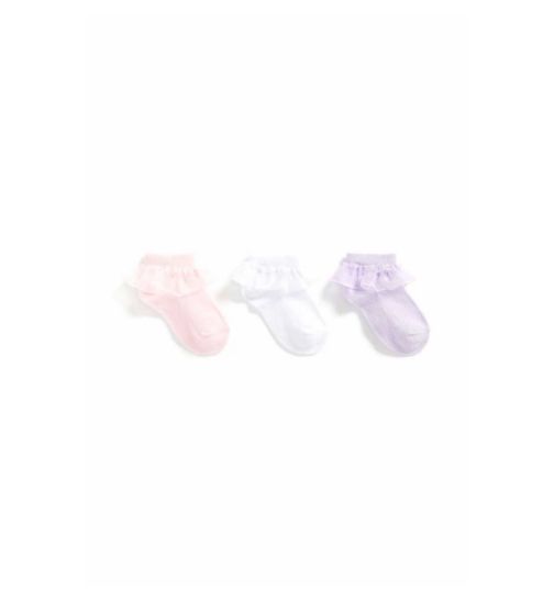 Pastel Frill Socks - 3 Pack