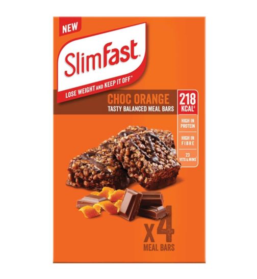 SlimFast Chocolate Orange Meal Bar x 4 bars (4 x 60g)