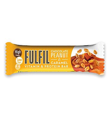 Fulfil vitamin and protein bar peanut and caramel 55g