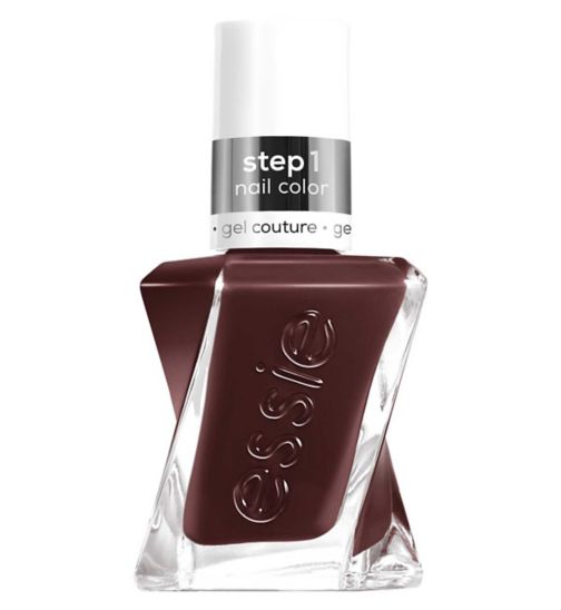 Essie Gel Couture 542 All Checked Out Red Brown Colour, Longlasting High Shine Nail Polish 13.5 ml