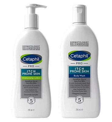 Cetaphil Itch Control Bundle: Body Wash + Moisturising Lotion for Itch-Prone Skin