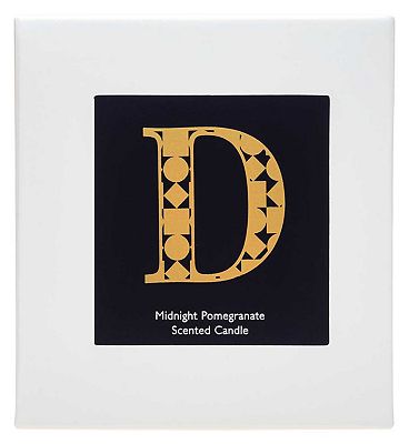 Landon Tyler Alphabet Candle - Letter D - Midnight Pomegranate 140g