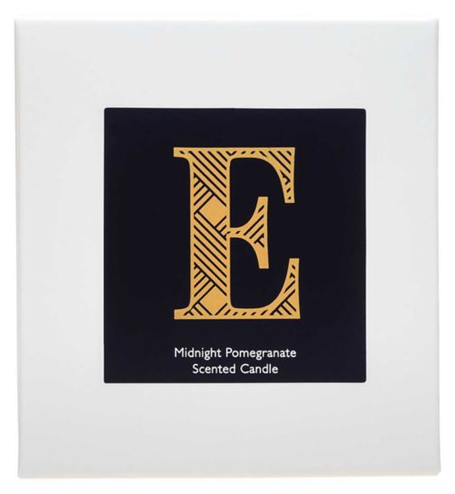 Landon Tyler Alphabet Candle - Letter E - Midnight Pomegranate 140g