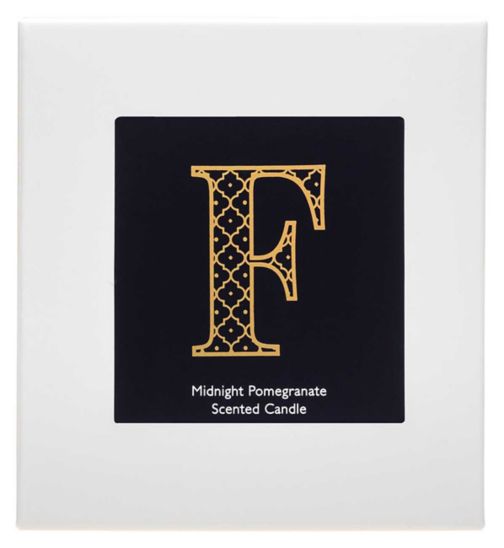 Landon Tyler Alphabet Candle - Letter F - Midnight Pomegranate 140g