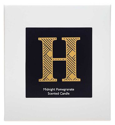 Landon Tyler Alphabet Candle - Letter H - Midnight Pomegranate 140g