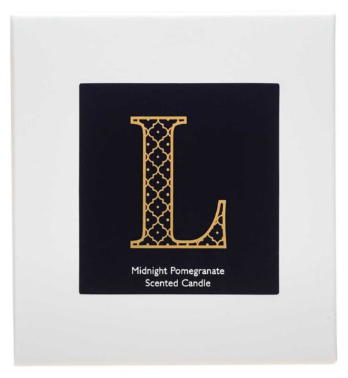 Landon Tyler Alphabet Candle - Letter L - Midnight Pomegranate 140g
