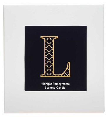 Landon Tyler Alphabet Candle - Letter L - Midnight Pomegranate 140g