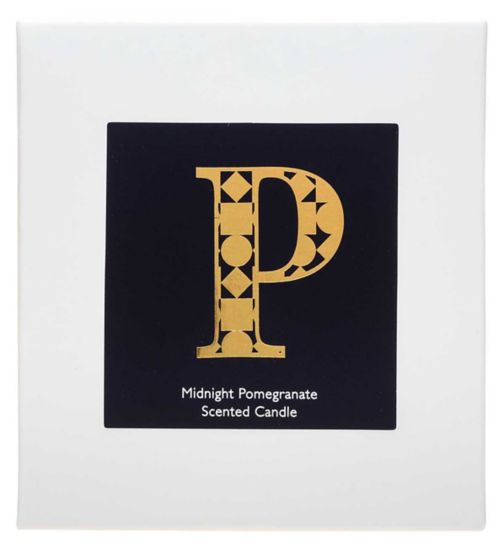 Landon Tyler Alphabet Candle - Letter P - Midnight Pomegranate 140g