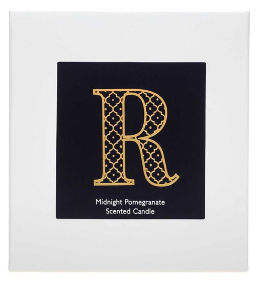 Landon Tyler Alphabet Candle - Letter R - Midnight Pomegranate 140g