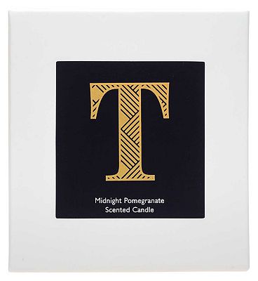 Landon Tyler Alphabet Candle - Letter T - Midnight Pomegranate 140g