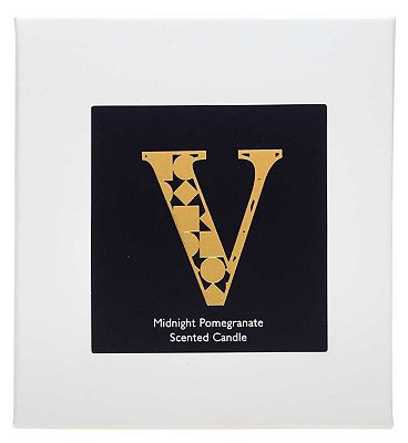 Landon Tyler Alphabet Candle - Letter V - Midnight Pomegranate 140g