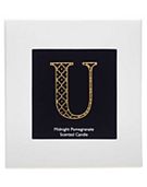 Landon Tyler Alphabet Candle - Letter U - Midnight Pomegranate 140g