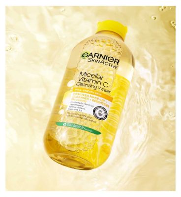 Garnier Micellar Vitamin C Water, Gentle face Cleanser & Makeup Remover, Brightening Formula, 400ml (6)
