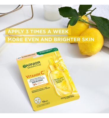 Garnier Brightening & Super Hydrating Vitamin C Sheet Mask 28g (4)