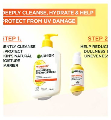 Garnier SkinActive Vitamin C 2in1 Brightening Serum Cream SPF 25, 50ml (2)