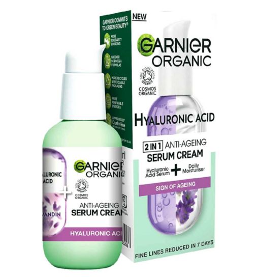 Garnier Organic Lavandin & Hyaluronic Acid 2in1 Anti-Ageing Serum Cream 50ml