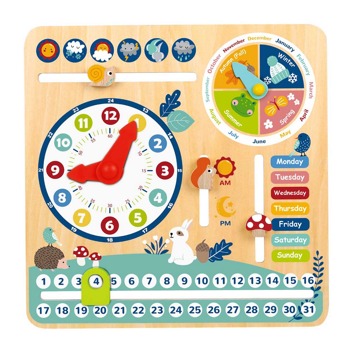Tooky Toys Wooden My Calendar