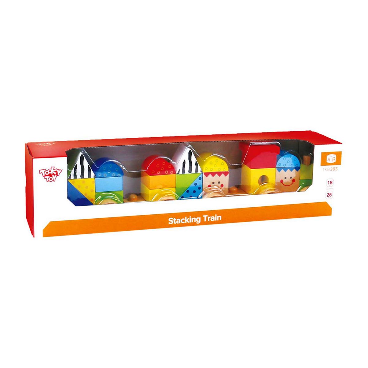 Tooky Toys Wooden Stacking Train