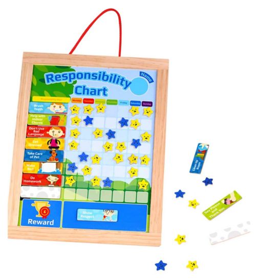 Wooden Responsibility Chart