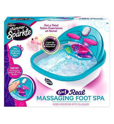 Shimmer ’N Sparkle 6-In-1 Real Massaging Foot Spa