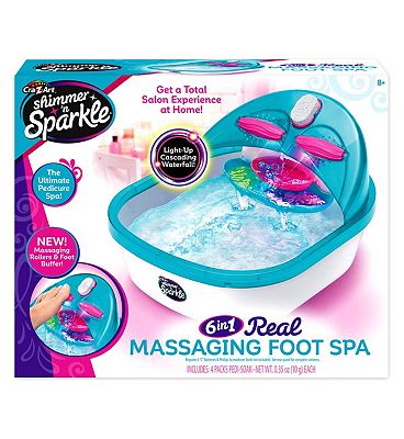 Shimmer 'N Sparkle 6-In-1 Real Massaging Foot Spa