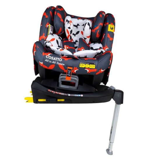 Cosatto All In All Rotate Group 0+123 Carseat Charcoal Mister Fox
