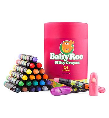 Silky Washable Crayon -Baby Roo 24 Colours