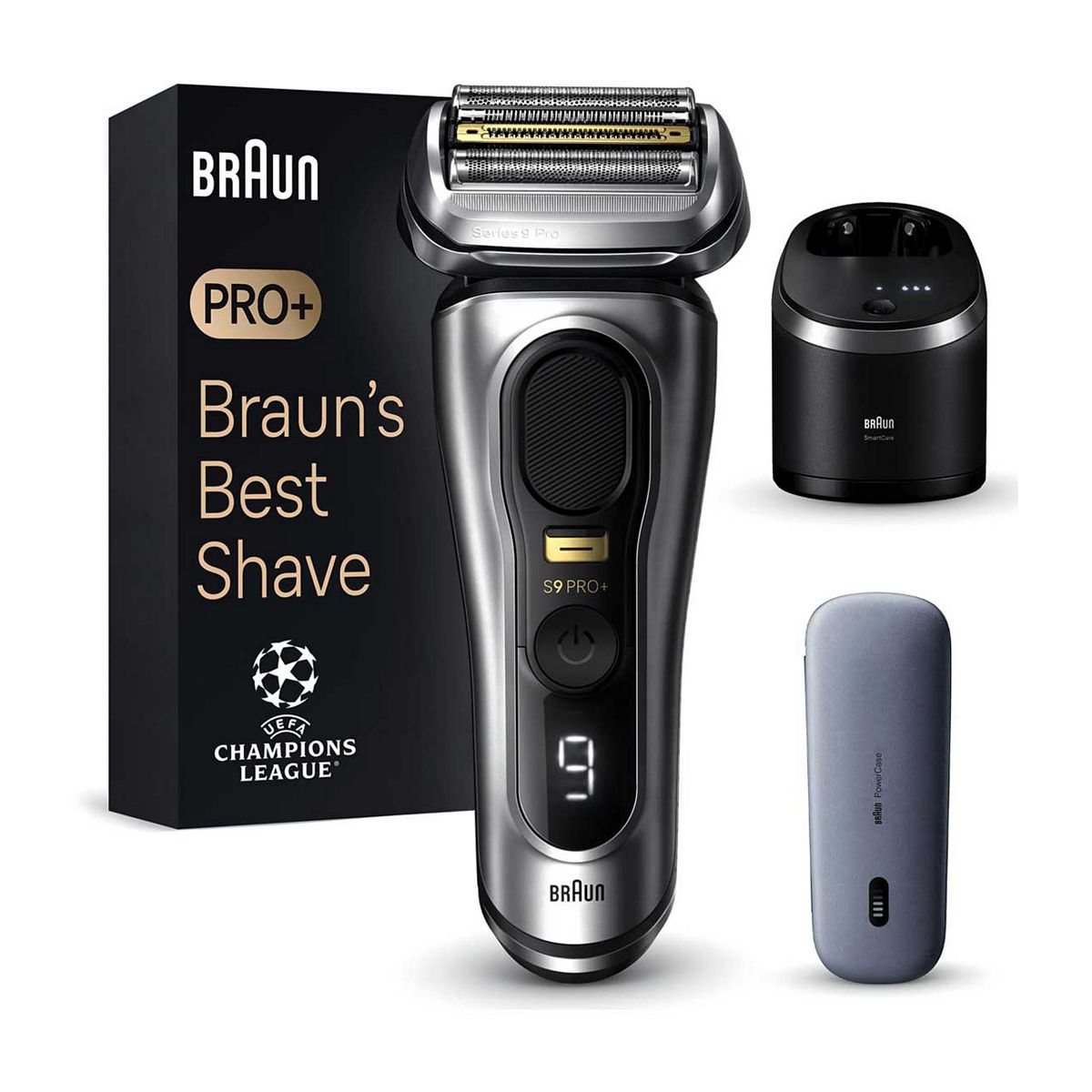 Braun Series 9 Pro+ Electric Shaver With Smartcare Center, Wet & Dry Razor And Powercase - 9477Cc