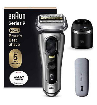 Braun Series 9 Pro+ Electric Shaver with SmartCare Center, Wet & Dry Razor and Powercase - 9477cc