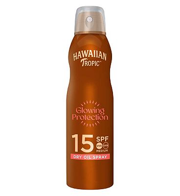 Hawaiian Tropic Glowing Protection Sunscreen Spray SPF 15 177ml
