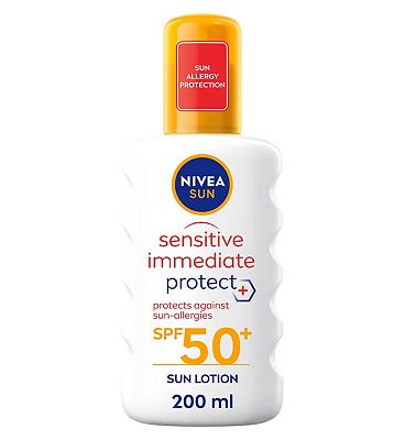 NIVEA SUN Sensitive Immediate Protect Sun Cream Spray SPF50+ 200ml