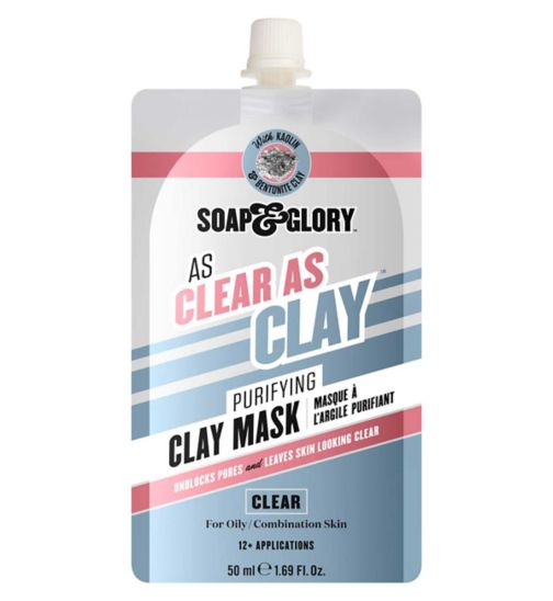 Soap & Glory As Clear As Clay Purifying Clay Face Mask 50ml