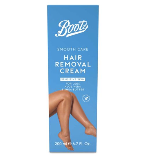 Boots Smooth Care Legs Hair Removal Cream Sensitive Skin 200ml