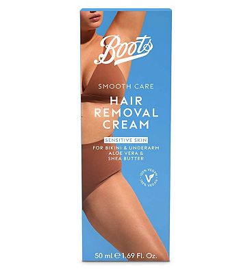 Boots Smooth Care Bikini Underarm Hair Removal Cream Sensitive