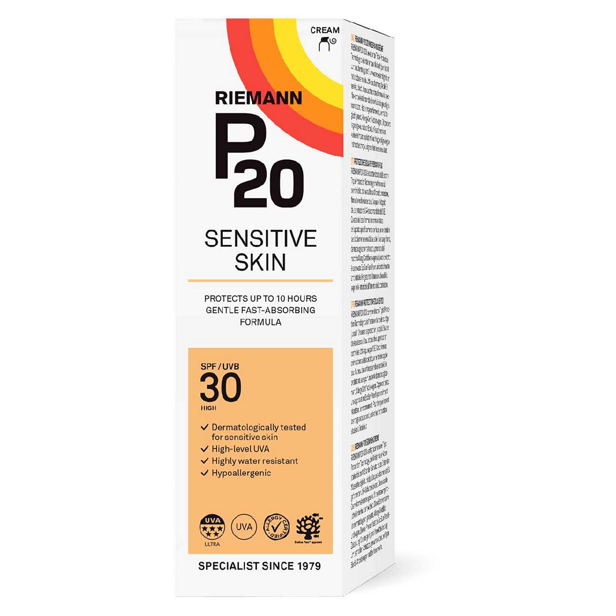 Riemann P20 Sensitive Spf30 Sun Cream 100Ml