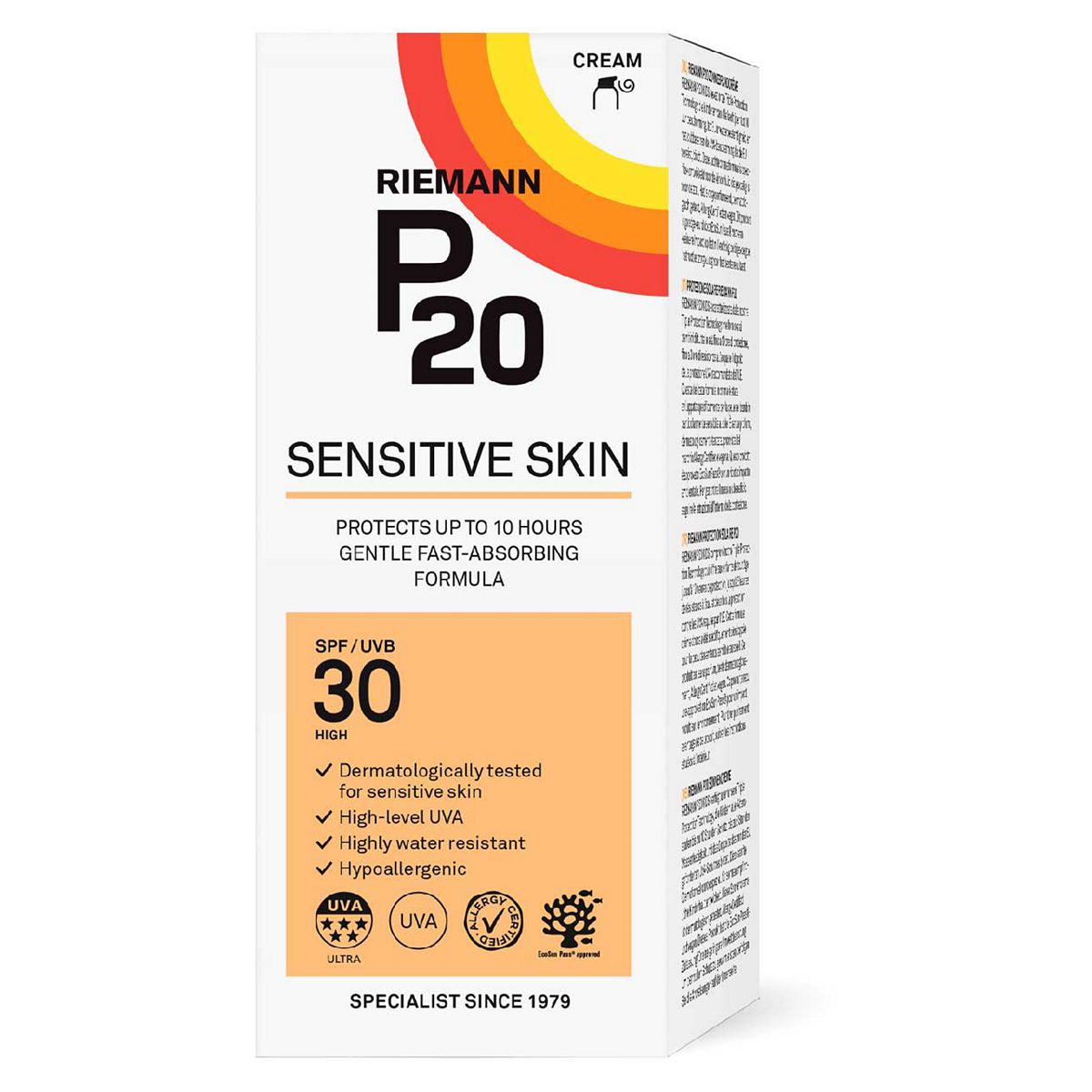 Riemann P20 Sensitive Spf30 Sun Cream200 ml, 200ml