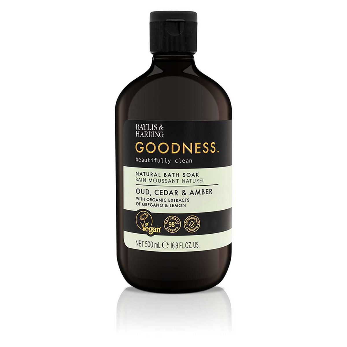 Baylis & Harding Goodness Oud Cedar & Amber Bath Soak 500ml