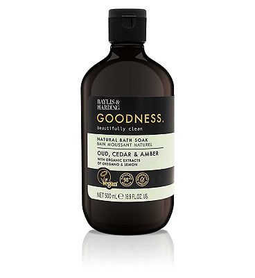 Baylis & Harding Goodness Oud, Cedar & Amber Bath Soak 500ml