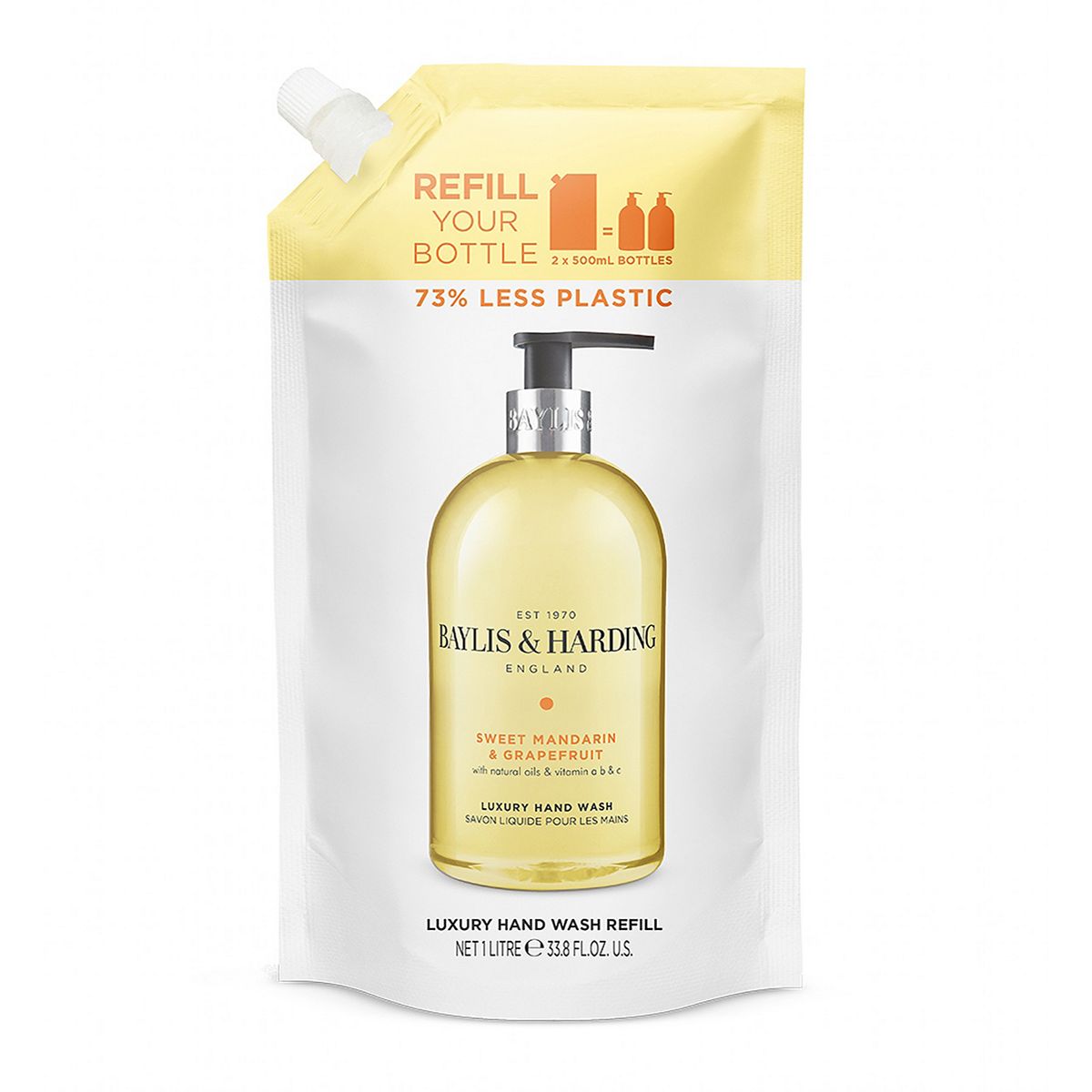 Baylis & Harding Signature Sweet Mandarin & Grapefruit Hand Wash 1 Litre Refill