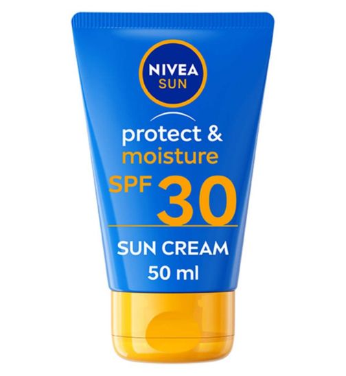 NIVEA SUN Protect & Moisture Sun Cream To Go SPF30 50ml Travel Size